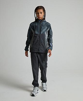 Monterrain Junior Hyperterrain 2.0 Woven Pant in Urban Charcoal / Midnight Echo / Lilac Whisper