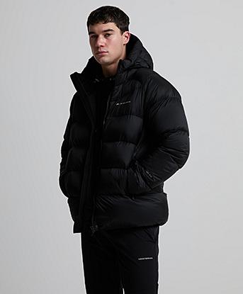 Monterrain Himalayan Down Puffer Jacket in Black