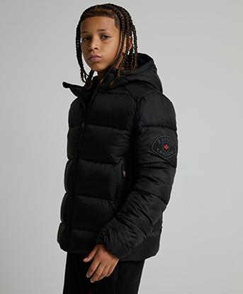 Zavetti Canada Junior Valetto Puffer Jacket in Black