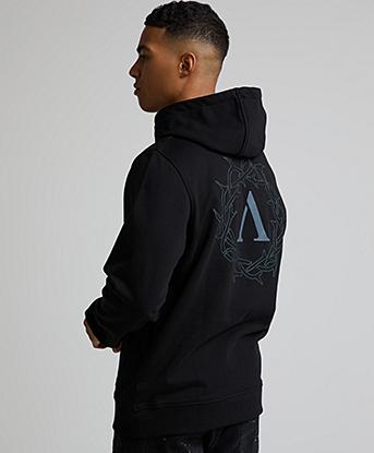 Alessandro Zavetti Cerchio Overhead Hoodie in Black