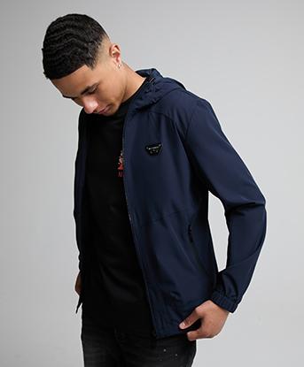 Alessandro Zavetti Maddaloni Windbreaker in Midnight Veil