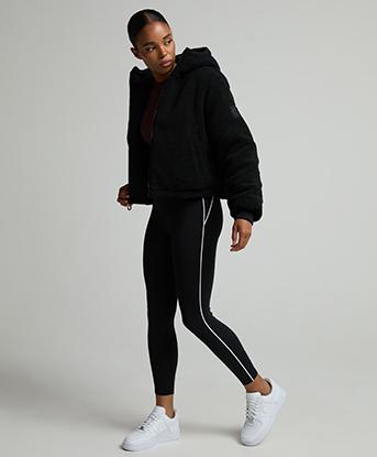 Zavetti Canada Womens Sellata Borg Reversible Jacket in Black