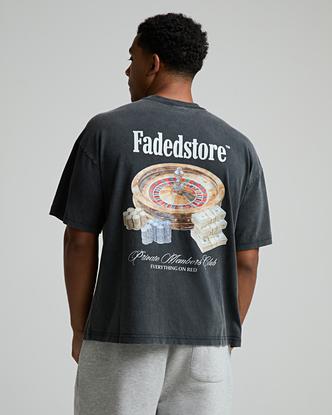 Faded Store Sin City T-Shirt in Washed Black