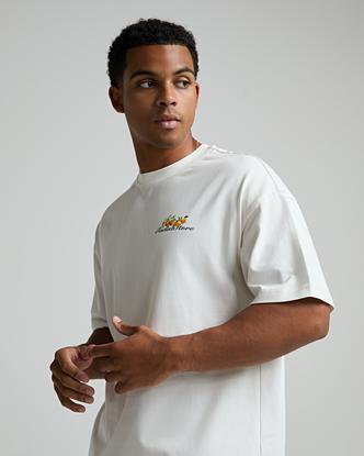 Faded Store Oranges T-Shirt in Off White