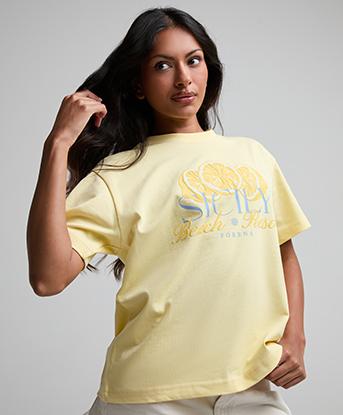 Forena Womens Sicily T-Shirt in Butter Cream