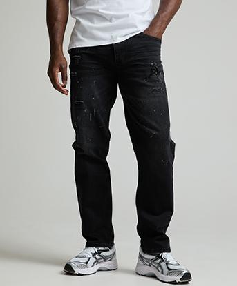 Alessandro Zavetti Apollo 006 Loose Fit Denim Jean in Black Wash