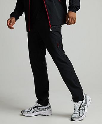 Alpyrex Carabiner Outdoor Pant in Black / Engine Blaze