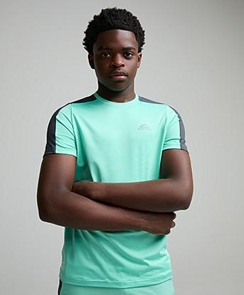 Alpyrex Junior Ontera Poly T-Shirt in Urban Charcoal / Halo