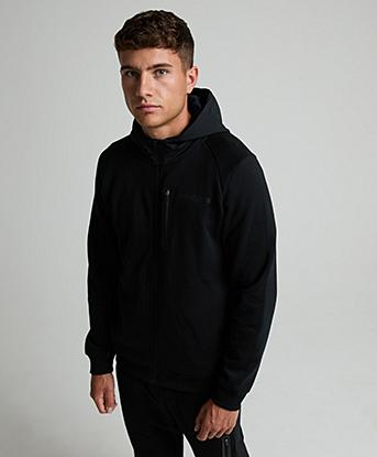Metissier Silvoise Full Zip Hoodie in Black