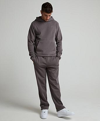 Metissier Rayne Adjustable Open Hem Jogger in Charcoal Smoke