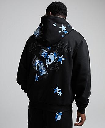 Black / Blue Camo