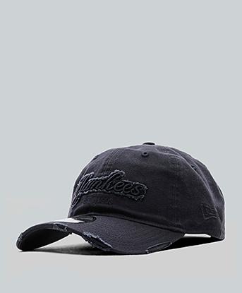 New Era Womens Distress Workmark Cap in Navy