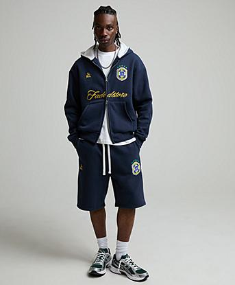 Faded Store Rio De Janeiro Full Zip Hoodie in Navy