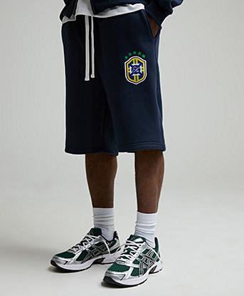 Faded Store Rio De Janeiro Fleece Short in Navy
