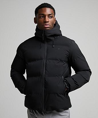 Closure London Heat Seal Puffer Jacket in Black