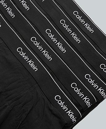 Calvin Klein 5 Pack Relaxed Fit Trunk in Black / Black
