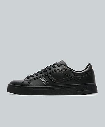 BOSS Rhys Tennis Trainer in Black / Black / Black