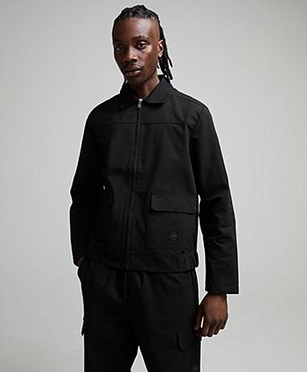 Closure London Icon Badge Overshirt in Black