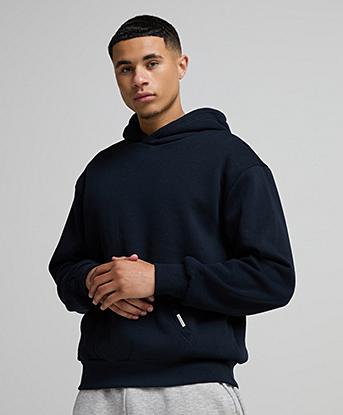 Closure London Relaxed Fit Hoodie in Navy