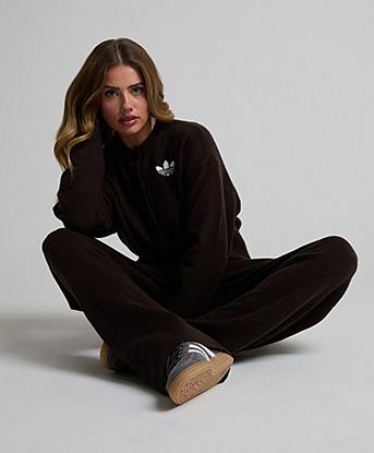 adidas Originals Womens Essential Knit Cardigan in Aurora Coffee