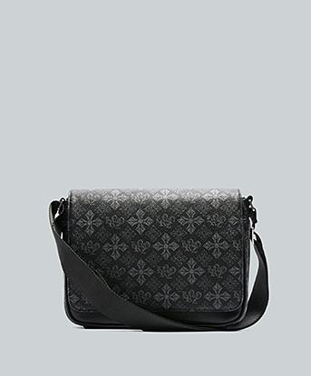 Lorenzo Icon Nostalgia Side Bag in Black