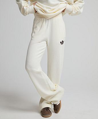adidas Originals Womens Essential Knit Pant in Cream White