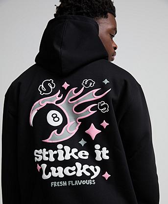 Fresh Couture Junior 8 Ball Hoodie in Black
