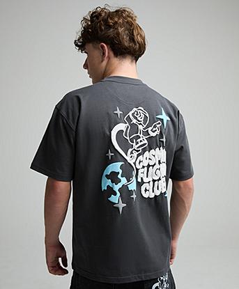 Fresh Couture Junior Spaceman T-Shirt in Charcoal