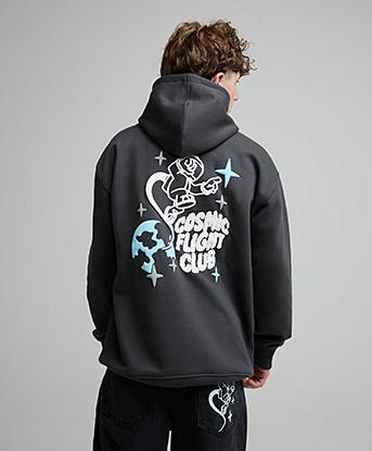 Fresh Couture Junior Spaceman Hoodie in Charcoal