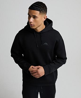 Trailberg Vital Overhead Fleece Hoodie in Black