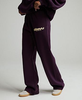 Dès Vu Womens Star Jogger in Plum / Yellow