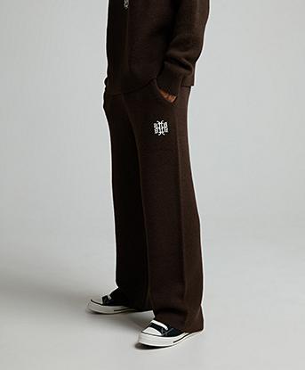 Faded Store Knitted Pant in Brown