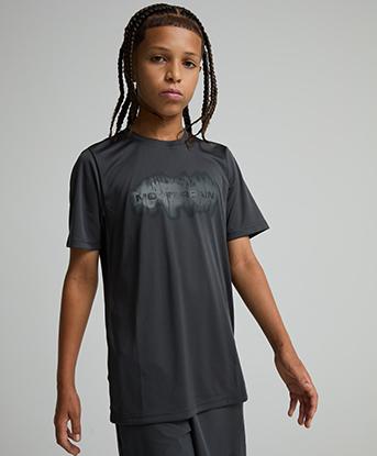 Monterrain Junior Hyperterrain Poly T-Shirt in Urban Charcoal
