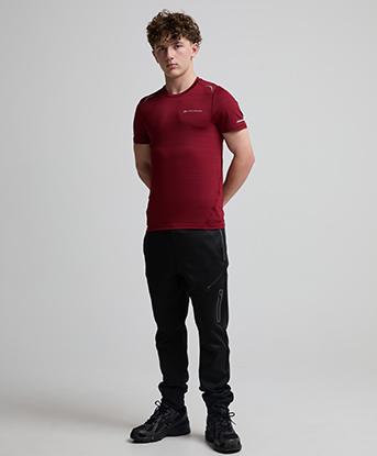Monterrain Junior Bolt 2.0 Space Dye T-Shirt in Vintage Plum