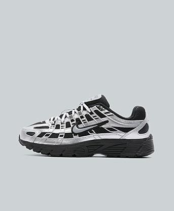 Nike Womens P-6000 Trainer in Black / Stealth / Metallic Silver