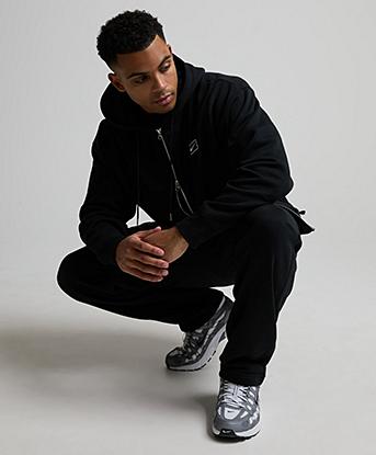 Nike Street Fleece Full Zip Hoodie in Black / Anthracite