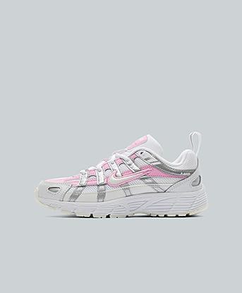 Nike Infant P6000 Trainer in White / Off White / Pink Rise