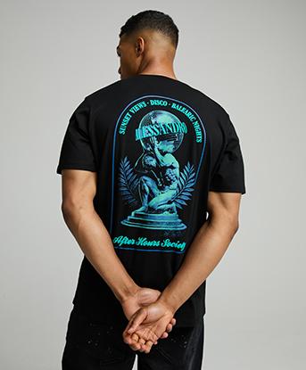 Alessandro Zavetti After Hours Society T-Shirt in Black / Columbia