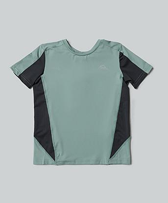 Alpyrex Nursery Vertex T-Shirt in Glacial Mint / Urban Charcoal
