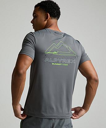 Alpyrex Carabiner Poly T-Shirt in Volcanic Veil / Volt