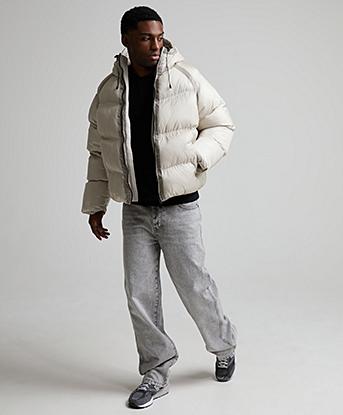 Celebre Translucent Puffer Jacket in Parchment Whisper