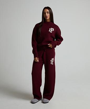 Forena Womens Malia 2.0 Crew Neck Jumper in Chocolate Delight
