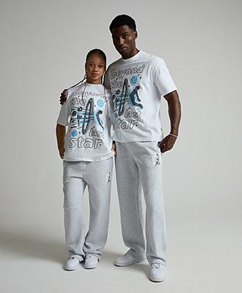 Epic Kid Last Star T-Shirt in Optic White / Sky Blue / Urban Charcoal