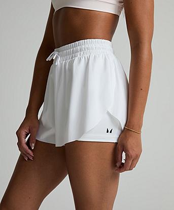 Myprotein Womens Tempo 2 in 1 Floaty Short in White