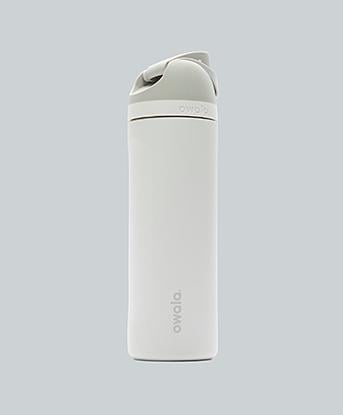 Owala Womens FreeSip 24 Oz Stainless Steel Water Bottle in Shy Marshmallow