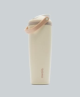 Owala Womens FreeSip Sway 30 oz Stainless Steel Water Bottle in Tan / Lightly Toasted