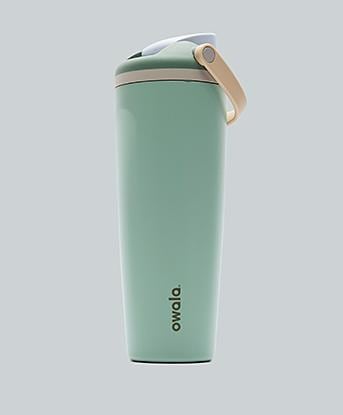 Owala Womens FreeSip Sway 40 oz Stainless Steel Water Bottle in Eucalyptus