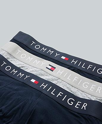 Tommy Hilfiger 3 Pack Trunk in Desert Sky / Grey Heather / Desert Sky